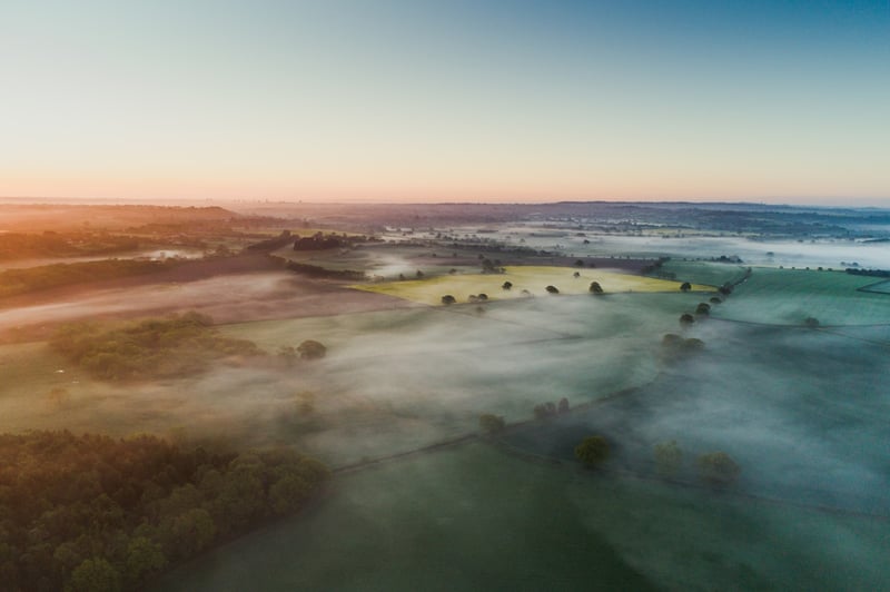 landscape photo of fields