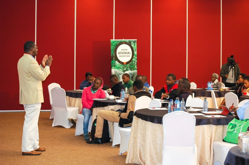 Tennyson Williams speaking about our campaign work in Nairobi